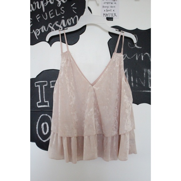 Baby Pink Velvet Top - Picture 1 of 1